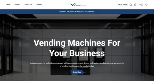 Vendvivo.com el. parduotuvės ekrano vaizdas